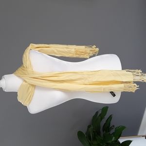 3 for $30. Yellow scarf with fringe ends